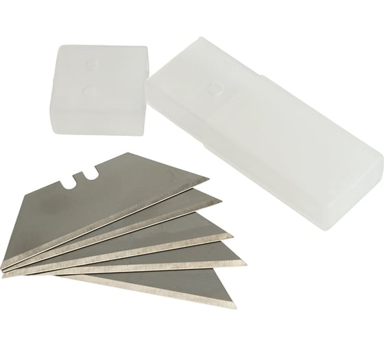 Изображение товара Сменные трапециевидные лезвия для монтажных ножей STEKKER 19 мм, 5 шт, CBK-19, 50194