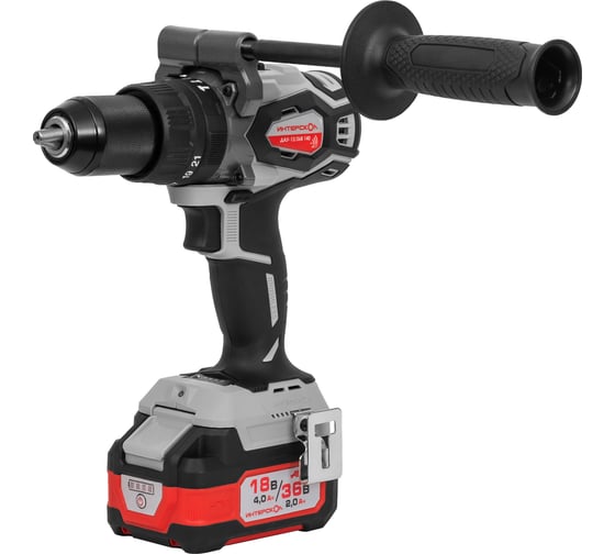 Изображение товара Бесщеточная ударная аккуммуляторная дрель-шуруповерт Интерскол ДАУ-13/36В 140 Li-ion АПИ (кейс, 2 аккум. 2,0Ач, ЗУ) 852.2.2.70