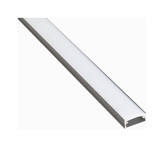 Изображение товара Профиль накладной LEDS POWER СПН1707 алюминий черный с призматическим рассеивателем 2м 008400