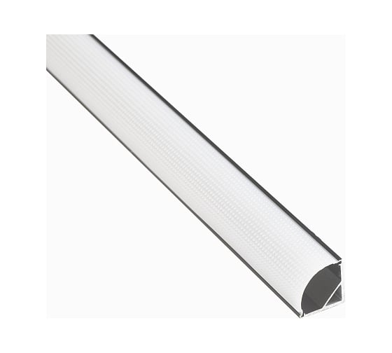 Изображение товара Профиль угловой LEDS POWER СПУ1616 алюминий черный с призматическим рассеивателем 2м 008226