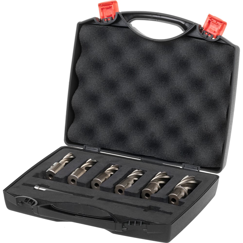 Изображение товара Набор корончатых сверл LENZ Ø12-22 мм 6 шт LZHS-001 для профессиональных и домашних работ