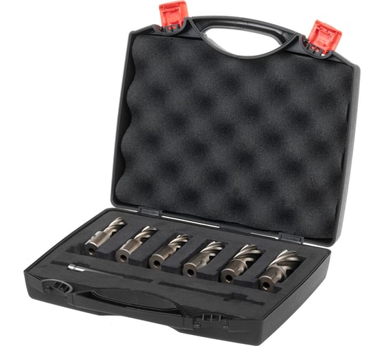 Изображение товара Набор корончатых сверл LENZ Ø12-22 мм, 6 шт., арт. LZHS-001