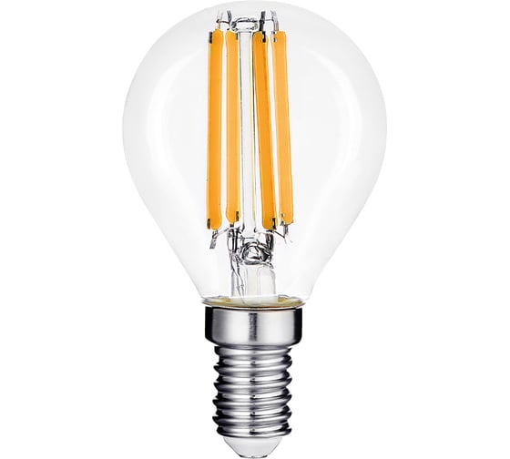 Изображение товара Светодиодная лампа WOLTA FILAMENT 12Вт 6500K Е14 WF-G45-12W6KE14