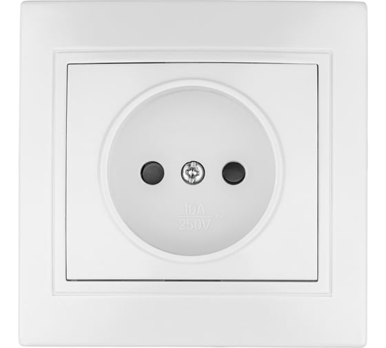 Изображение товара Розетка TDM ELECTRIC 2П 10А 250В белая Таймыр, пром. упак. 200 шт. SQ1814-0511