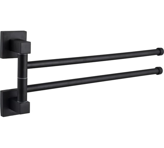 Изображение товара Держатель для полотенец D-Lin рога двойной, черный D253222