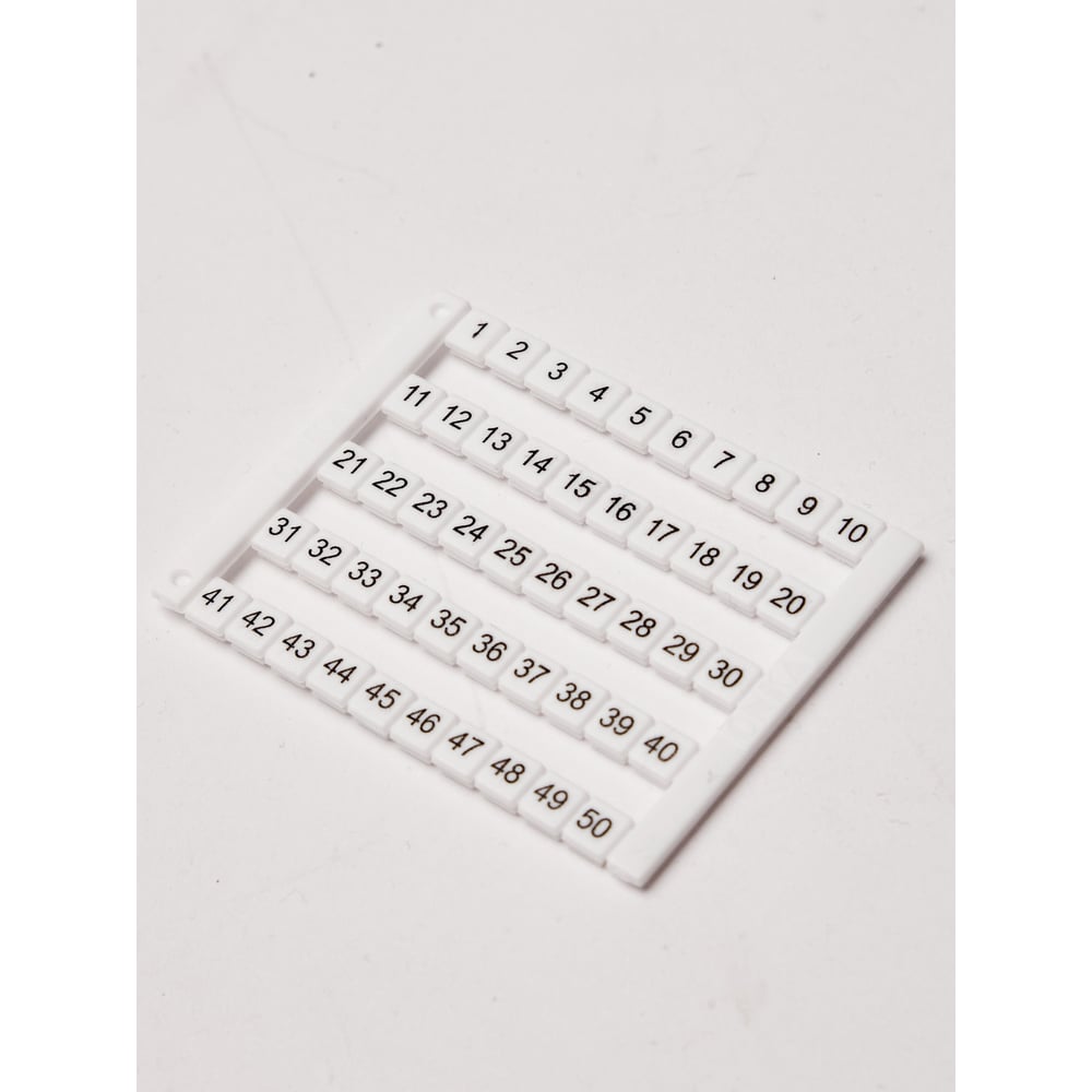 Изображение товара Горизонтальная маркировка Onka 50 шт 5x5мм для клемм и электроустановок