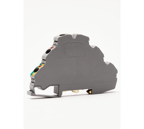 Изображение товара Клемма пружинная Onka OPK-3K 4, 4 кв мм (серый), 3 уровня L+N+PE 1020201