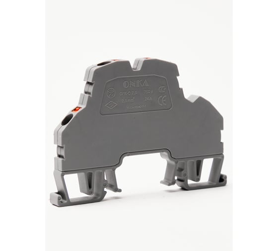 Изображение товара Клемма пружинная Onka OPK-C 2,5, 2,5 кв мм (серый), 2 уровня 1020379