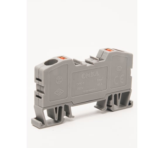 Изображение товара Клемма пружинная Onka OPK 6, 6 кв мм (серый) 1020034