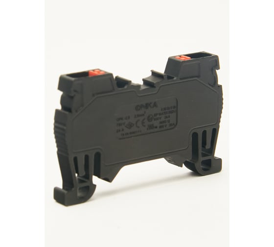 Изображение товара Клемма пружинная Onka OPK 2,5, 2,5 кв мм (черный) 1020015