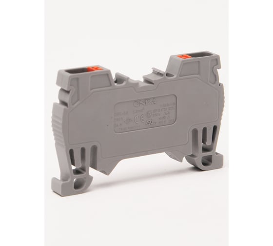 Изображение товара Клемма пружинная Onka OPK 2,5, 2,5 кв мм (серый) 1020013