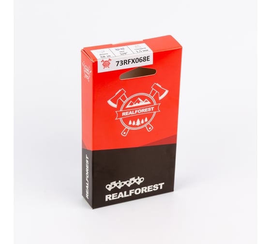 Изображение товара Цепь пильная RealForest Full Profile Super Chisel, шаг 3/8, толщина 1,5мм (0,058), длина 68 звеньев 73RFX068E