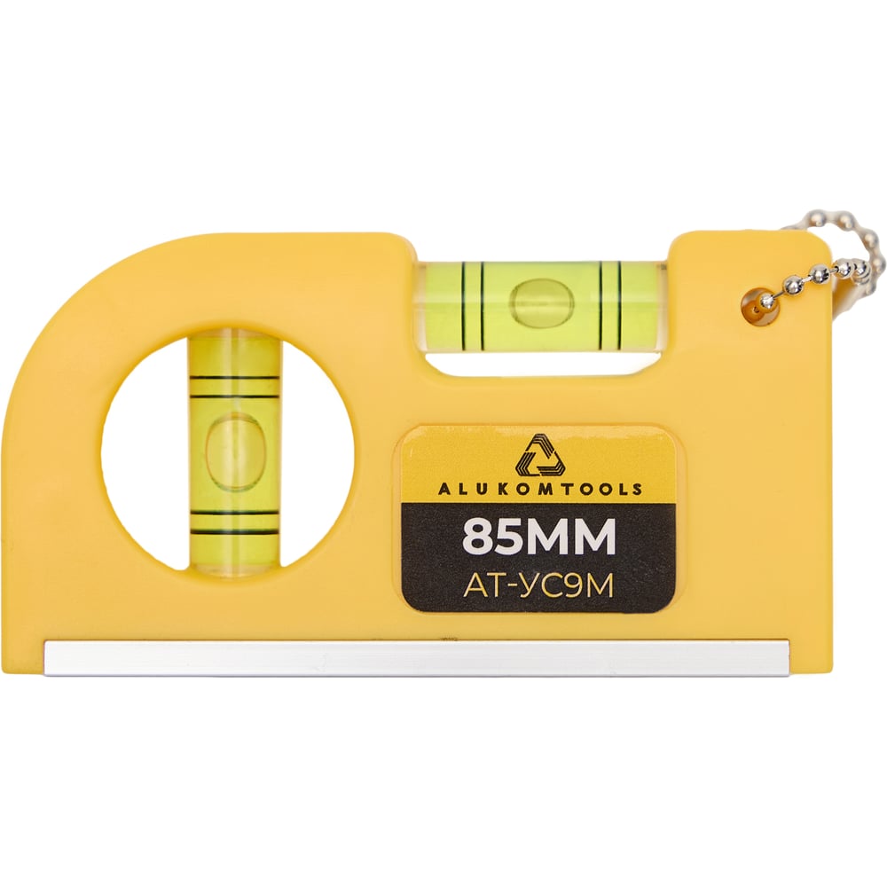 Изображение товара Мини-уровень строительный ALUKOMTOOLS 85 мм с магнитом