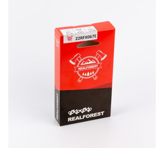 Изображение товара Цепь пильная RealForest Full Profile Super Chisel, шаг 0,325, толщина 1,6мм (0,063), длина 67 звеньев 22RFX067E