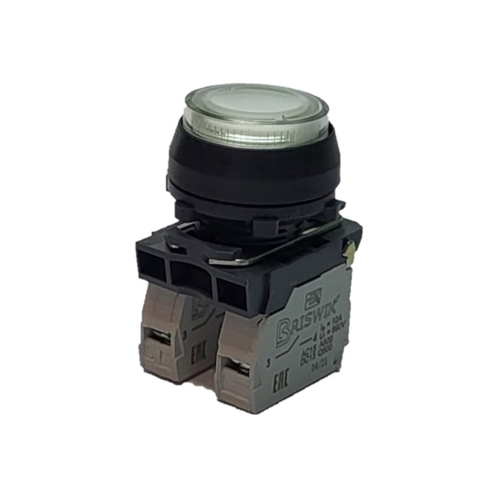 Изображение товара Выключатель Briswik КЕ 171/2м -Л 220В белый с подсветкой IP66