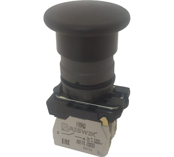 Изображение товара Выключатель Briswik КМЕ 5610м черный, IP65, УХЛ2, 10А, 1но+0нз aB-HB-5Ai-0111