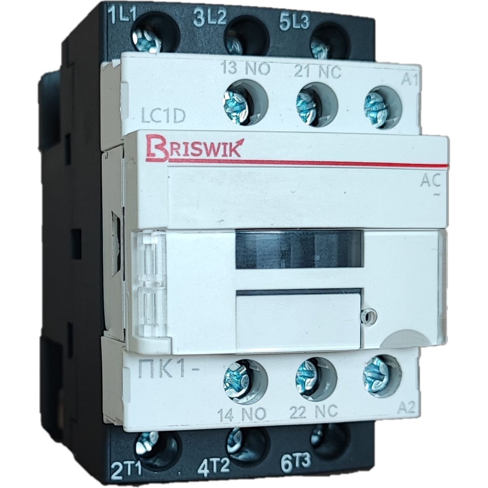 Изображение товара Контактор Briswik ПК1-01811380LC1D 18А 380V для автоматизации электросистем