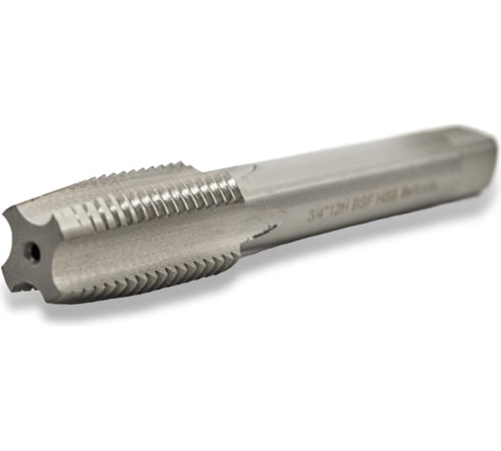 Изображение товара Метчик дюймовый 3/4" 12 ниток BSF машинно-ручной HSS сквозной резьба Уитворта исп1 Beltools ri.111.434