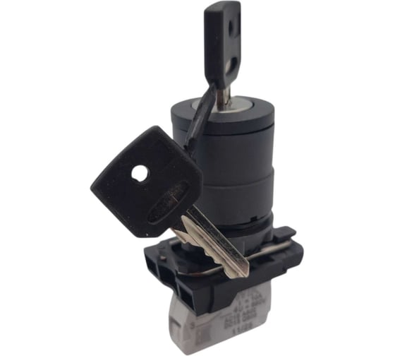 Изображение товара Переключатель Briswik КПЕ 1110 -К черный 1но+0нз Ручка с фикс 2-поз IP40 AB-YB-0Ai-0111