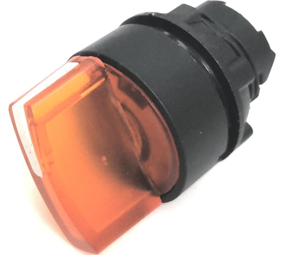 Изображение товара Головка для переключателя Briswik КПЕ 16РЛ желтый IP65 22 мм 2 позиции с подсветкой с фиксацией ZB5EK25.BR