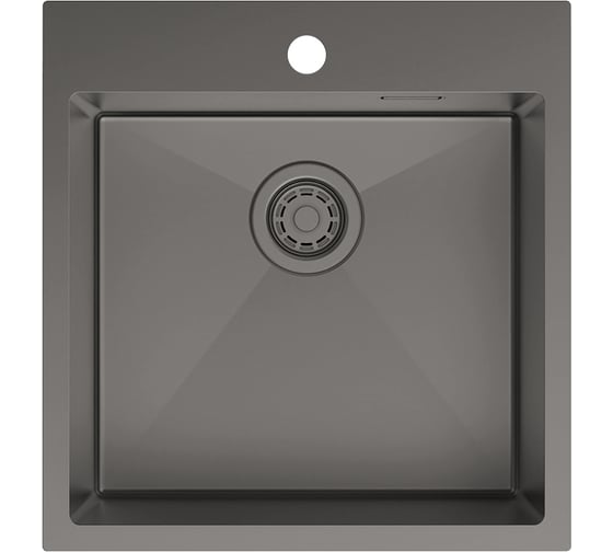 Изображение товара Мойка IDDIS Haze нерж. сталь, графит, 490х510, HAZ49GMi77