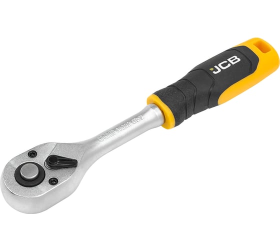 Изображение товара Трещотка реверсивная JCB с резиновой ручкой 1/4'' JCB-80222(61802)