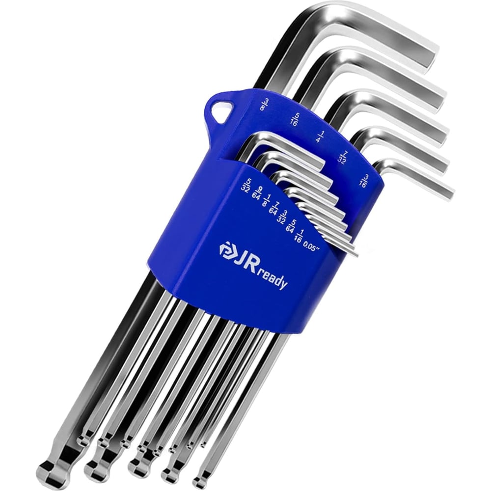 Изображение товара Набор шестигранных ключей JRready 13 шт, с шаровым концом AW-I1310 4687206335837