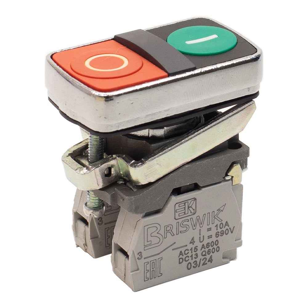 Изображение товара Выключатель силовой Briswik КМЕ 8611м -С IP65 10А металл IP65 УХЛ3