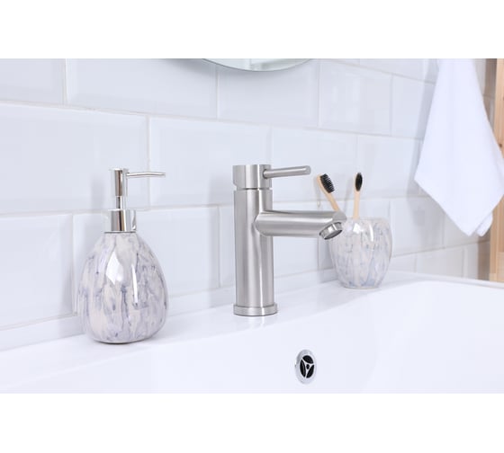 Изображение товара Смеситель для раковины и умывальника Alcora Victoria, сатин SS-SF-313