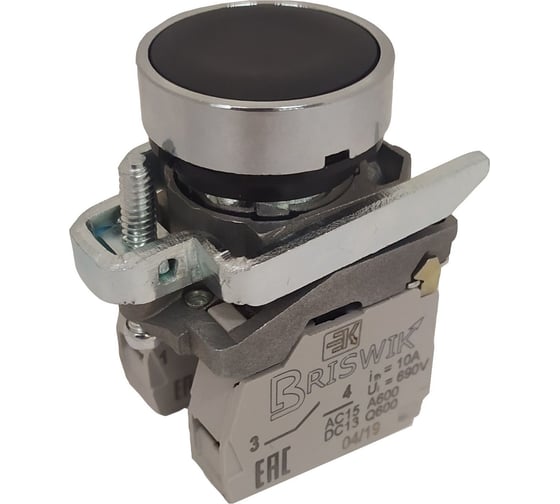 Изображение товара Выключатель Briswik КМЕ 4110м -С черный 1но+0нз Цилиндр IP40 aD-DB-0Ai-0111