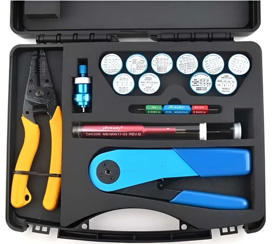 Изображение товара Набор инструмента электромонтажного для работы с миниатюрными проводами размером от 20 до 32 JRready MIL22520/2-01 AWG ST-1060 4687206335639
