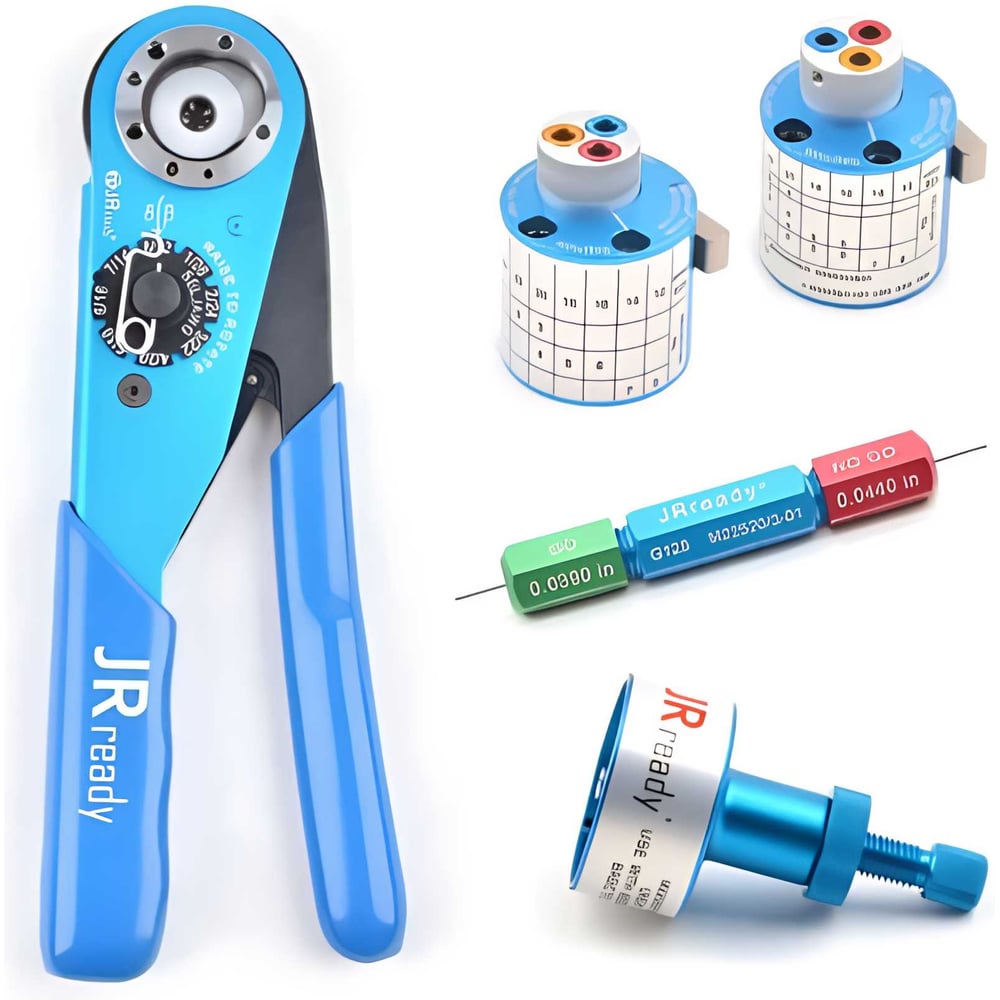 Изображение товара Набор инструмента электромонтажного для работы с проводами крупноразмерного кабеля от 12 до 26 JRready MIL 22520/1-01 AWG ST-1104 4687206335622