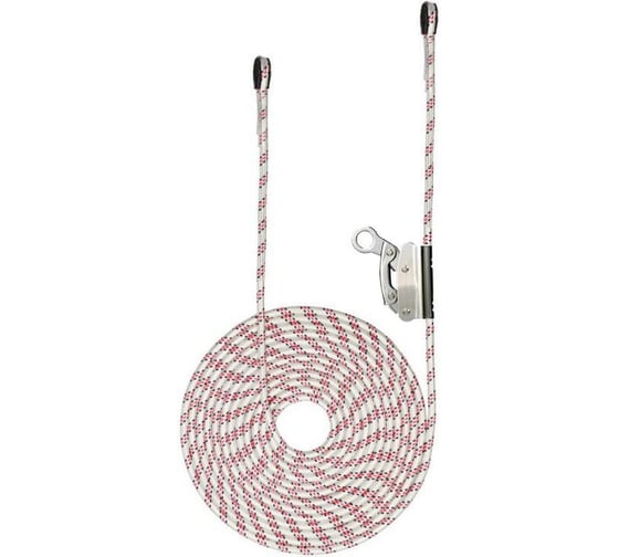 Изображение товара Блокирующее устройство ползункового типа, гибкая анкерная линия модель ООО СИЗ ГАЛ В3 ГАЛ «Безопасность» В3 10 метров 2329