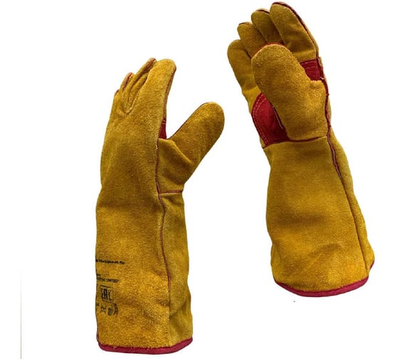 Изображение товара Краги утепленные Master-Pro 2 пары. Категория А, СВАРЩИК ЛЮКС, спилковые с меховой подкладкой, размер 11, 12025-KSLW-11-2