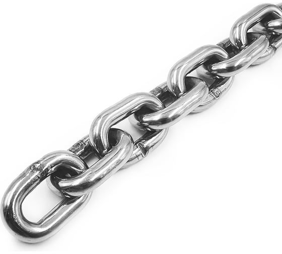 Изображение товара Цепь Нержавеющая KREPFIELD 4х16 мм DIN 766 А2 сварная короткозвенная 25 метров 766А2ЦЕПЬ4ММ-25