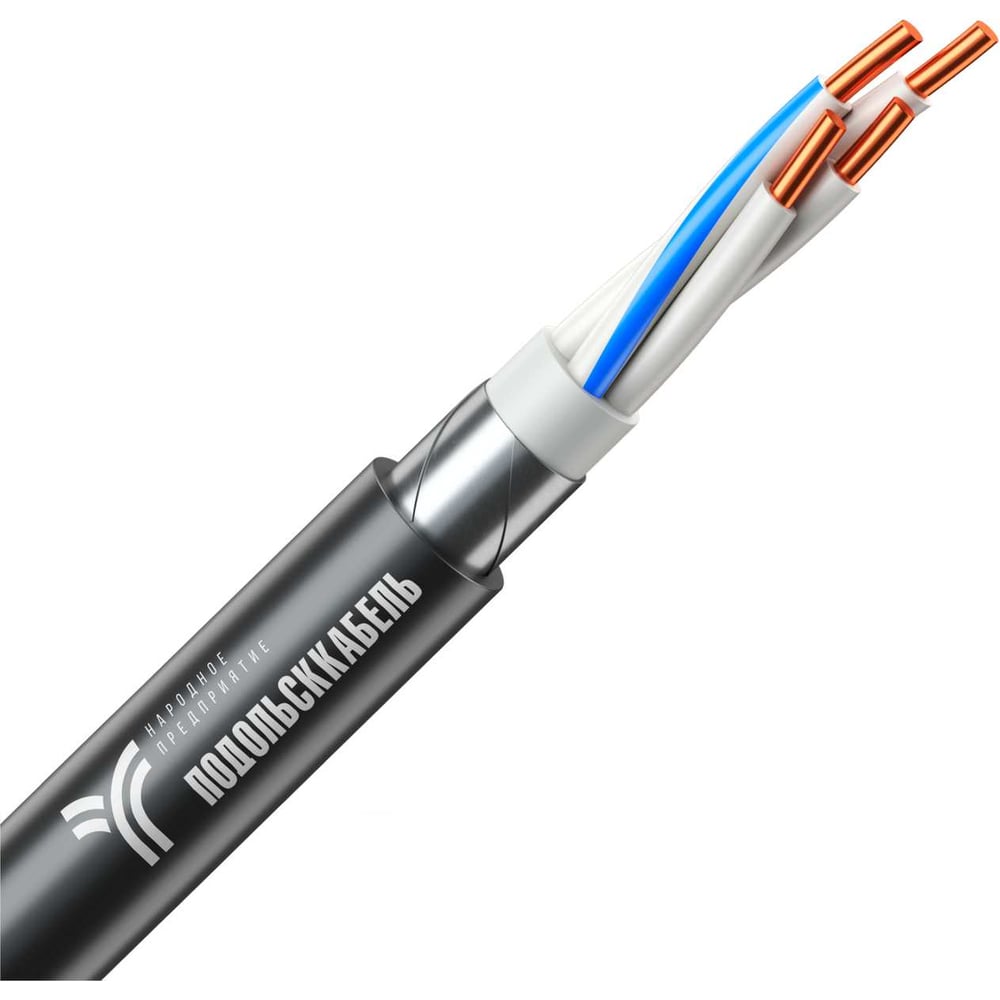 Изображение товара Кабель силовой бронированный ВБШвнг(А)-LS 4х10 100м Подольсккабель