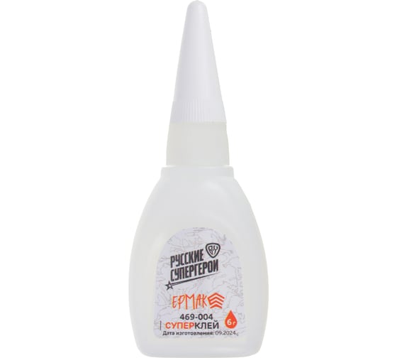 Изображение товара Супер клей ЕРМАК 6г на блистере 469-004