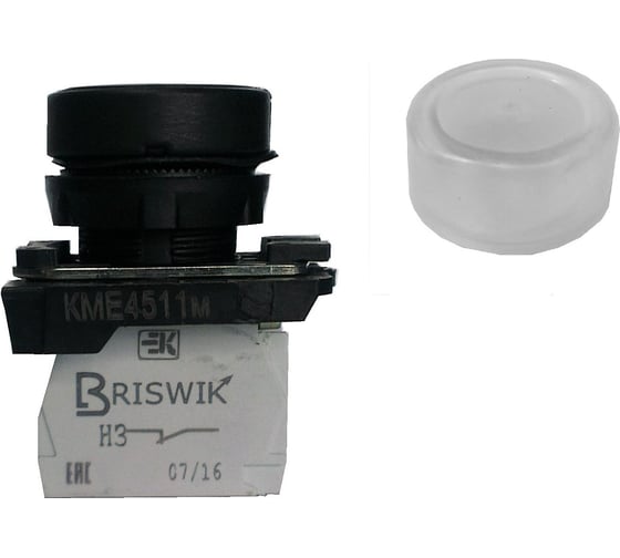 Изображение товара Выключатель Briswik КМЕ 4210м зеленый 1но+0нз Цилиндр IP65Н aB-DB-3Ai-0311