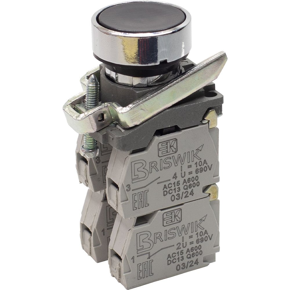 Изображение товара Выключатель Briswik КМЕ 4503м -С черный 0но+3нз Цилиндр IP54 aD-DB-4Ai-0134