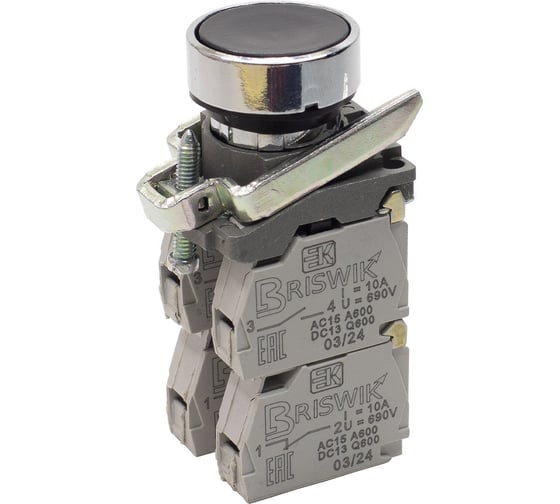 Изображение товара Выключатель Briswik КМЕ 4503м -С черный 0но+3нз Цилиндр IP54 aD-DB-4Ai-0134