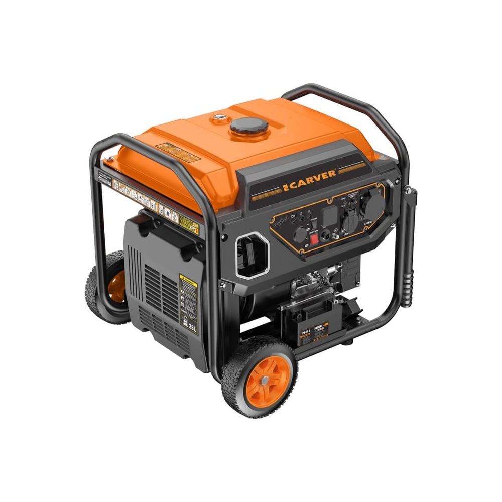 Изображение товара Инверторный генератор CARVER PPG-9500IE 8 кВт с электростартером и дисплеем