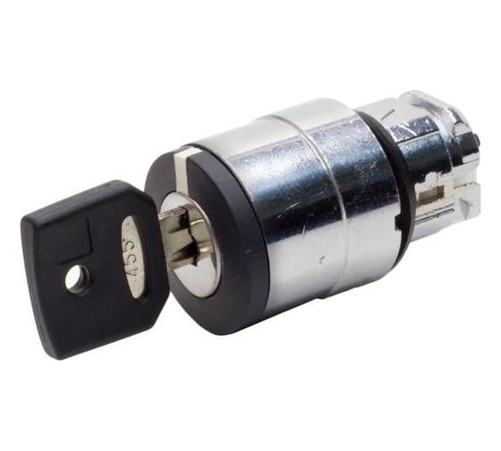 Изображение товара Головка для переключателя Briswik КПЕ 36КС IP65 22 мм 2 позиции с ключем с возвратом металлическ. ZB4EG4.BR