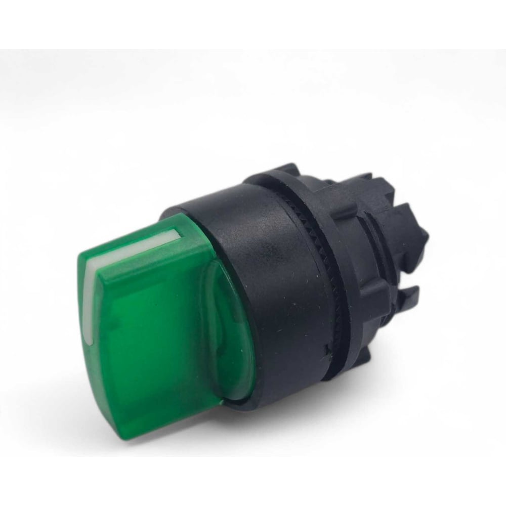 Изображение товара Головка для переключателя Briswik КПЕ 26РЛ зеленый IP65 22 мм 3 позиции с подсветкой с фиксацие ZB5EK33.BR
