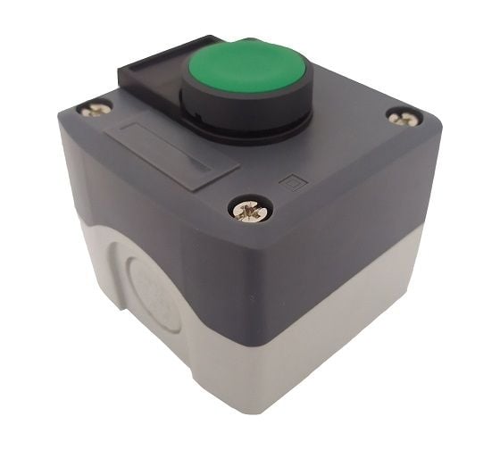 Изображение товара Пульт Briswik ПКУ21Е1-111-65 УХЛ2 КМЕ4610зел., табл.,1сальник, пост кнопочный XALD150.BR