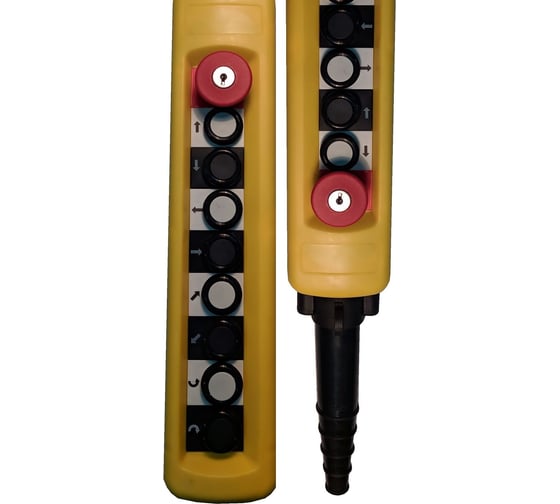 Изображение товара Пульт Briswik ПКТ-88Б-CК (8 двухскоростных кнопок 2НО+ гриб с фиксацией Ключом 1НЗ) пульт XACA8913.SK.BR