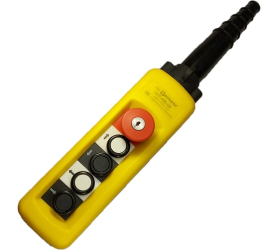 Изображение товара Пульт Briswik ПКТ-40Б2-CК (4кнопки 1НО/1НЗ+ гриб с фиксацией Ключом 1НЗ) пульт вес 0.835кг, 246x66 XACA4813.SK.BR