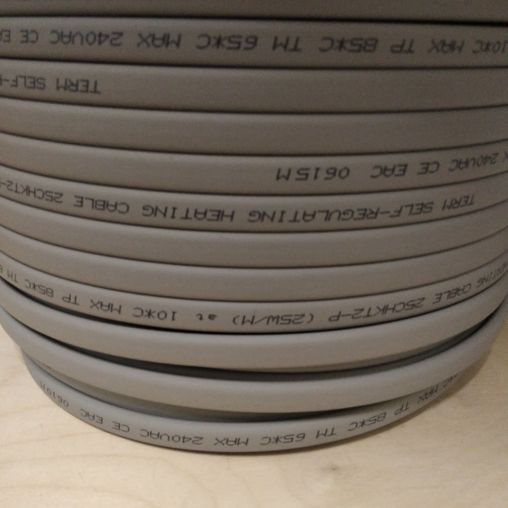 Изображение товара Саморегулирующийся нагревательный кабель ТЕРМ 16СНКТ2-Р 300 м для труб