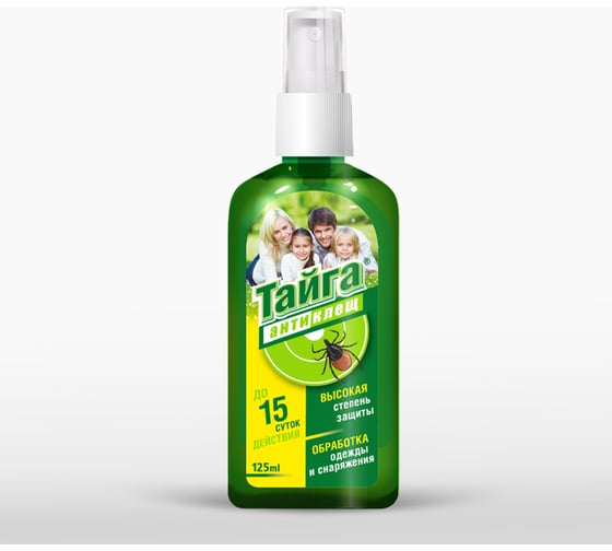 Изображение товара Антиклещ спрей от клещей Тайга 125 мл ИН-26F
