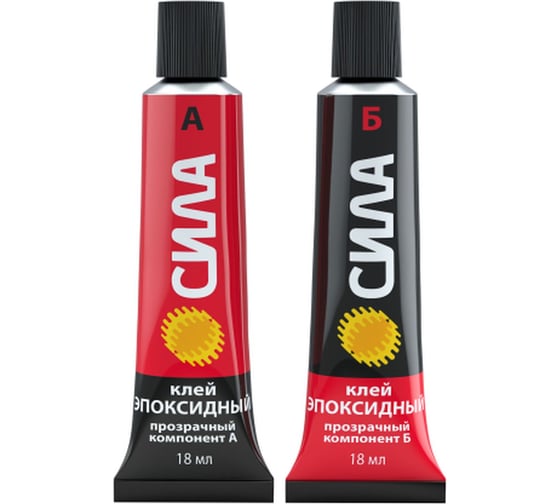 Изображение товара Эпоксидный клей СИЛА SEBL136 тубы 2x18 мл блистер Б0066749