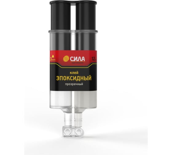 Изображение товара Эпоксидный клей СИЛА SEBL112 12 мл в шприце Б0066767